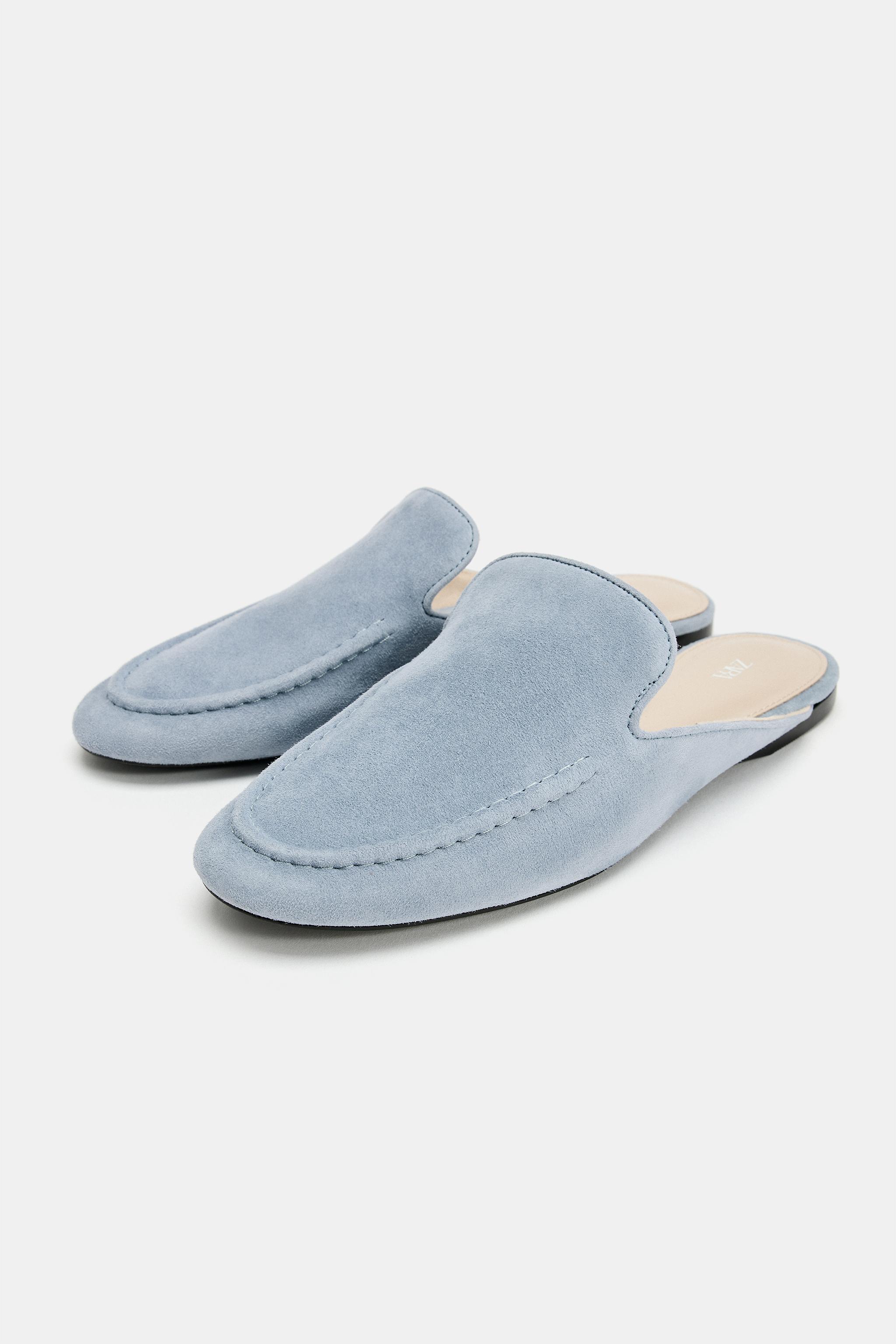 SUEDE MULE LOAFERS